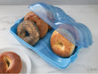 Bagel Fresh Container - 6 Fresh Bagel Keeper & Airtight Storage